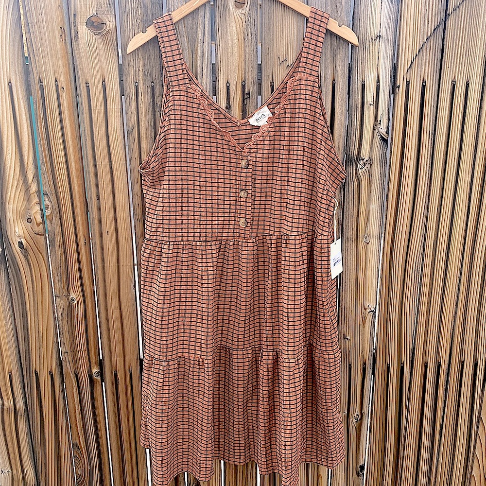Curvy Checkered Dress - Perch by blu pepper